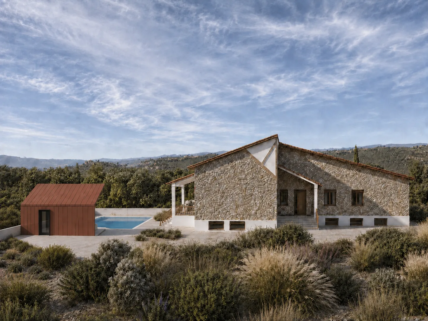 Casa rural El Cuartillejo, vivienda de piedra con piscina en Illana